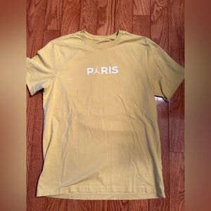 Jordan Brand x Paris Saint-Germain Logo T-Short Short Sleeve Large Yellow